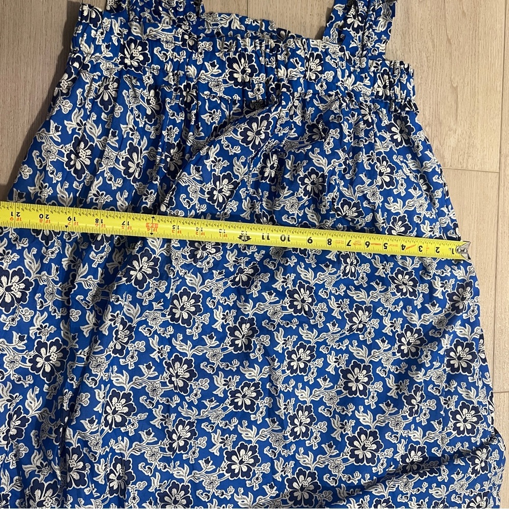 J. Crew Blue Floral Midi Dress - Picture 13 of 16